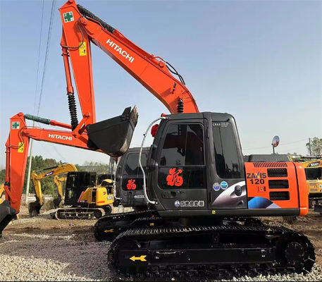 حفاری استفاده شده هیتاچی ZX120 دست دوم هیتاچی ZX120 Crawler Digger Excavator