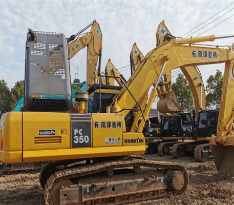 رنگ اصلی استفاده شده کاوشگر 35 تن استفاده شده Komatsu PC350 Excavator