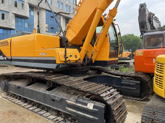موتور کامینز حفاری حفاری هیوندای 220-9s 5-10 متر ارتفاع تخلیه حالت خوب 50 تن وزن عملیاتی