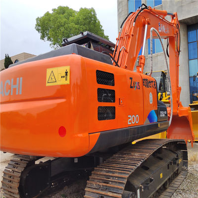 20 تن ماشین سنگین استفاده شده Hitachi Zx200 حفاری با ساعات کاری کم