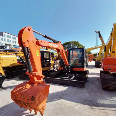 مینی حفاری استفاده شده ZX55 ساعات کاری کم HITACHI ZX55USR حفاری خزنده