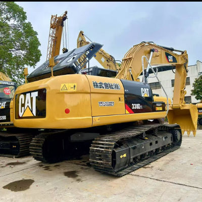 مینی بیل مکانیکی خزنده هیدرولیک CAT 330D 330DL دست دوم، 1.4 متر مکعب، 30 تن، بیل مکانیکی کاترپیلار مینی حفاری