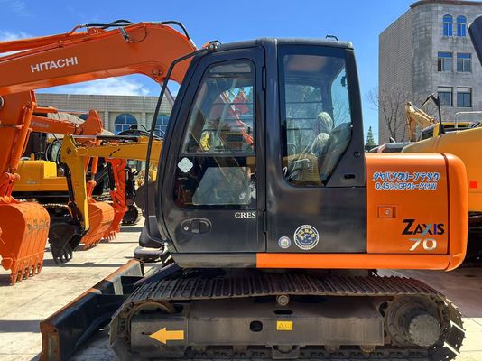 استفاده شده HITACHI ZX70 مینی حفاری ژاپنی 7 تن Zaxis 70 با موتور Isuzu نوع جابجا کننده