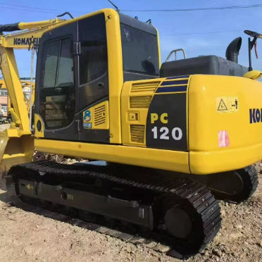 Komatsu PC120 Excavator 12Ton مینی Excaver هائیدرولیک کرولر استفاده شده مزرعه ساختمانی